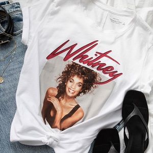 Whitney Houston graphic tee